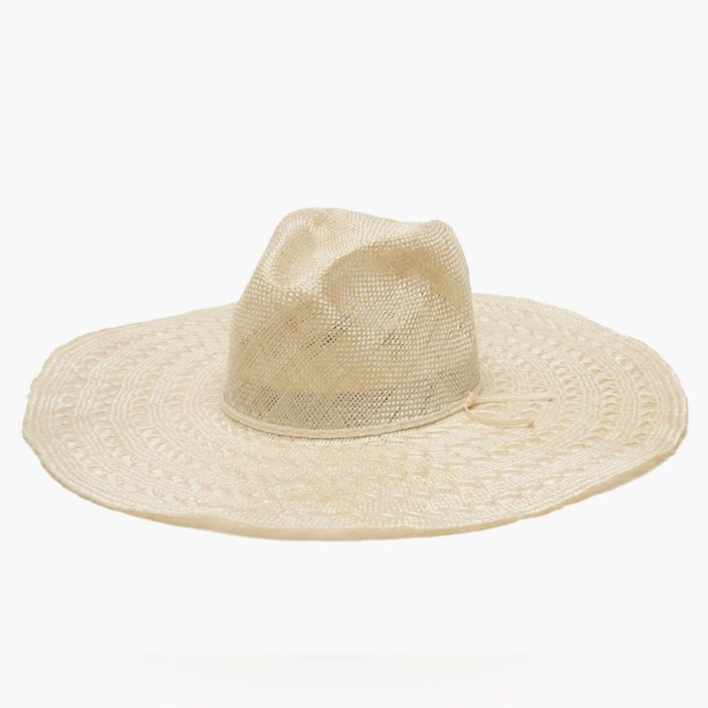Elegant Cream Wide-Brimmed Hat